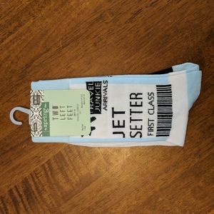The spring shop two left feet 'travel junkie's big feet socks. NWT.